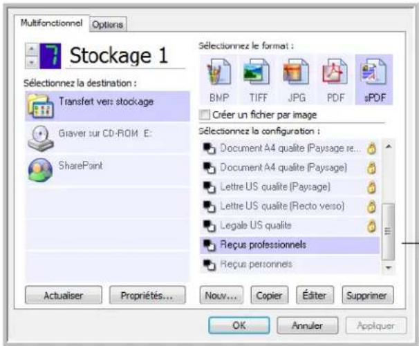 XEROX Documate 752 - Pour définir plusieurs dossiers pour le transfert vers stockage : - 5