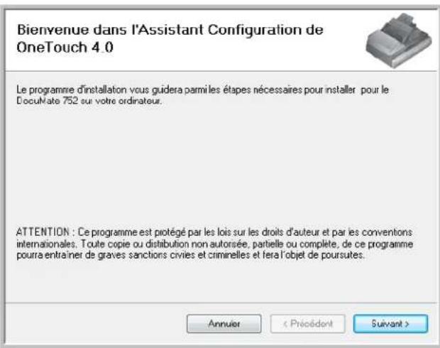 XEROX Documate 752 - Pour installer les logiciels : - 3