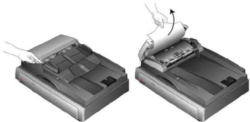 XEROX Documate 752 - Pour éliminer un bourrage papier : - 1
