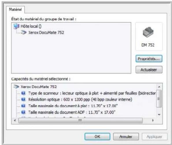 XEROX Documate 752 - Vérification du matériel et configuration du mode veille de la lampe - 3