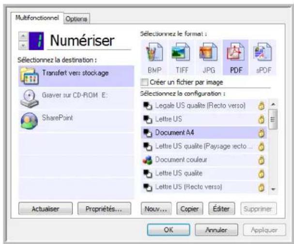 XEROX Documate 752 - Vérification des paramètres de numérisation avant la numérisation - 3