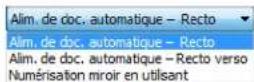 XEROX Documate 752 - Pour numériser à partir de l'interface de base : - 1