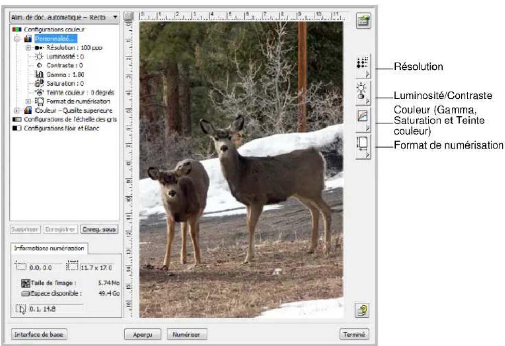 XEROX Documate 752 - Pour régler un paramètre : - 1
