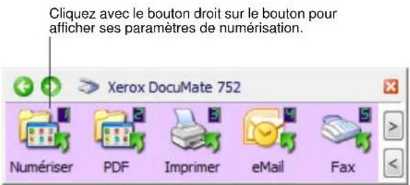XEROX Documate 752 - Vérification des paramètres de numérisation avant la numérisation - 2