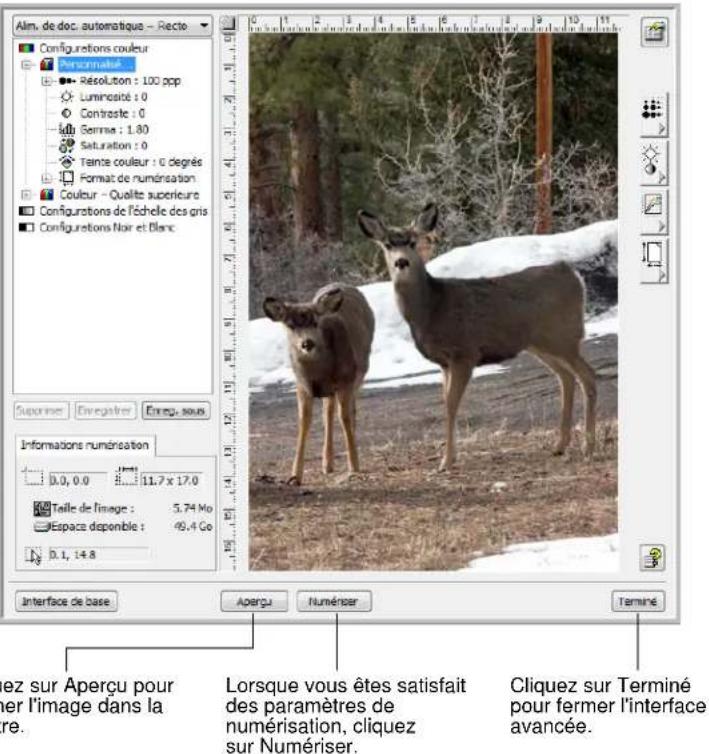 XEROX Documate 752 - Numérisation à partir de l'interface TWAIN avancée - 1