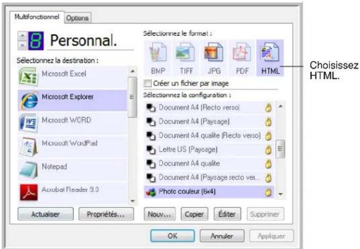 XEROX Documate 752 - Pour numériser et créer une page web HTML : - 1
