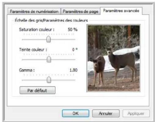 XEROX Documate 752 - Cliquez sur l'onglet paramètres avancés. - 1