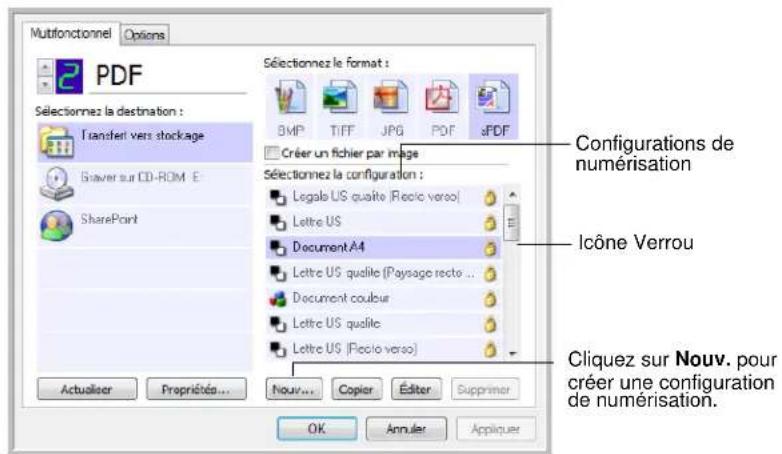 XEROX Documate 752 - Création d'une configuration de numérisation - 1