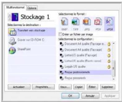 XEROX Documate 752 - Pour définir plusieurs dossiers pour le transfert vers stockage : - 6
