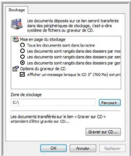 XEROX Documate 752 - Propriétés de stockage - 1