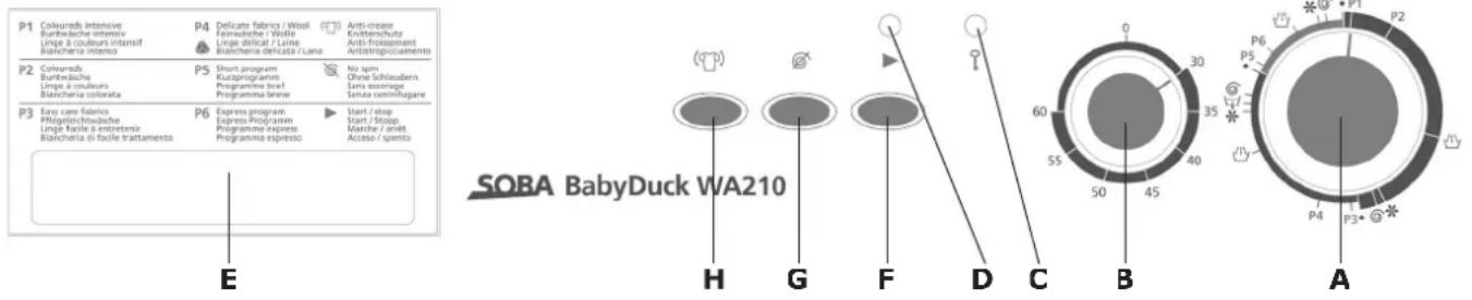 Soba BabyDuck WA210 - BEDIENFELD - 1