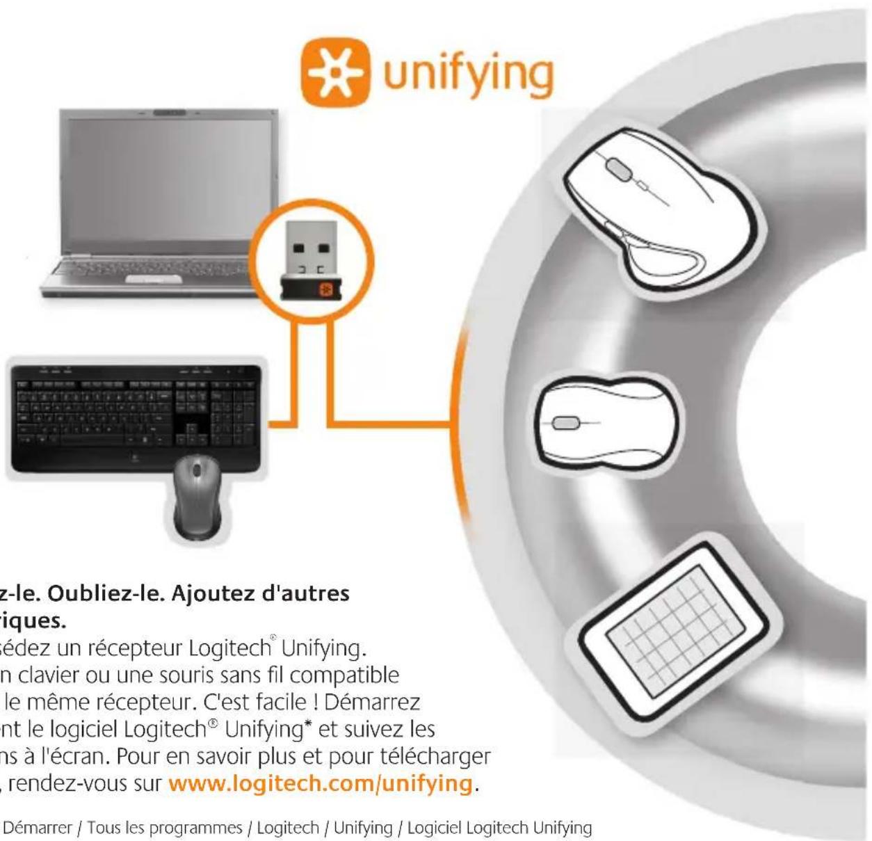 LOGITECH MK520 - Comment vérifier le niveau de charge des piles de la souris? - 3