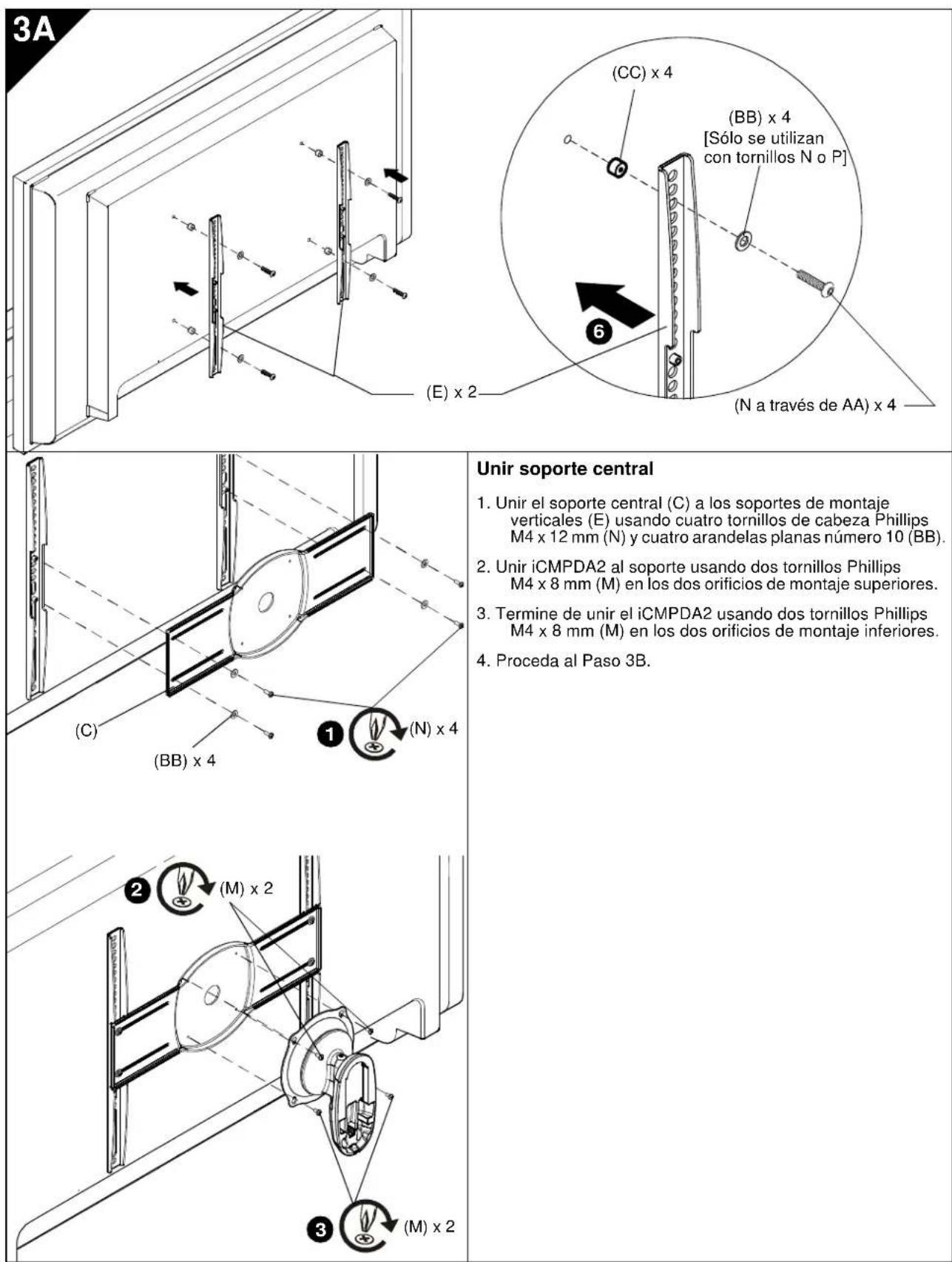 Chief iCMPDA2T02 - Unir soportes verticales - 2