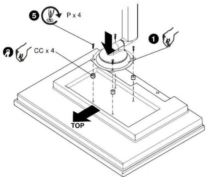 Chief iCMPDA2T02 - Montagemal van 100 x 100 mm met verzonken gaten - 4