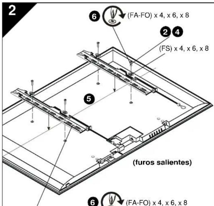 Chief iCMPFM3B02 - INSTALAR A PLACA DE PAREDE NA PAREDE-BETAO,BLOCO DE BETAO OU TIJOLO - 4