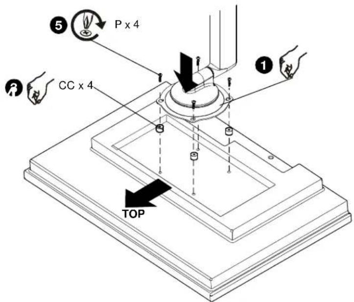 Chief iCMPSA4T02 - Montagemal van 100 x 100 mm met verzonken gaten - 4