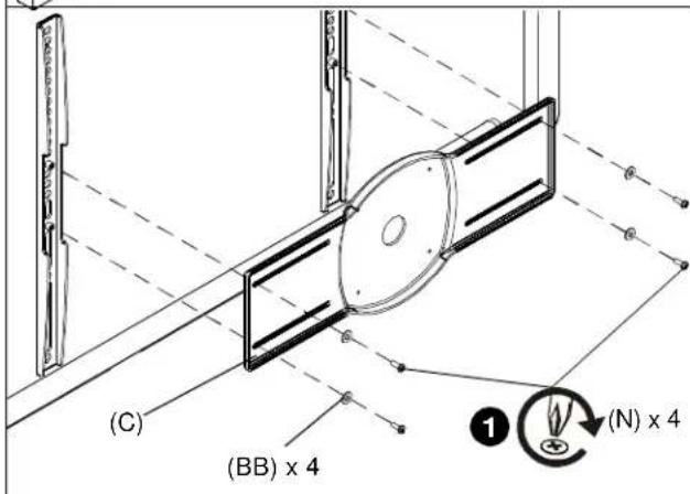Chief iCMPSA4T02 - Attaching Vertical Brackets - 3