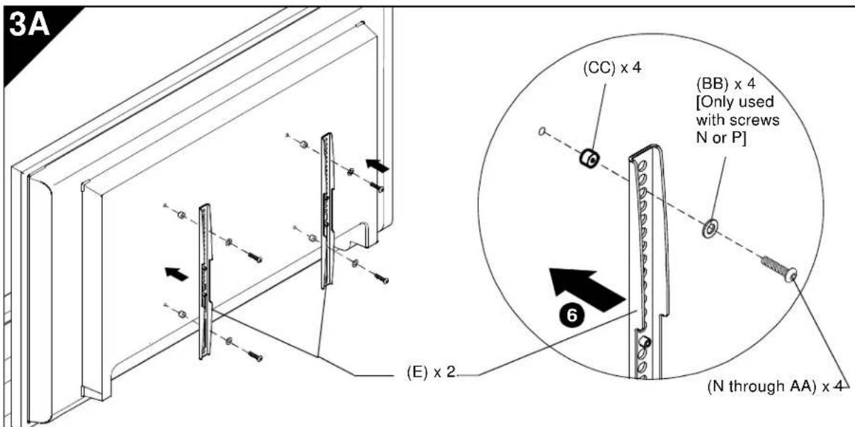 Chief iCMPSA4T02 - Attaching Vertical Brackets - 2