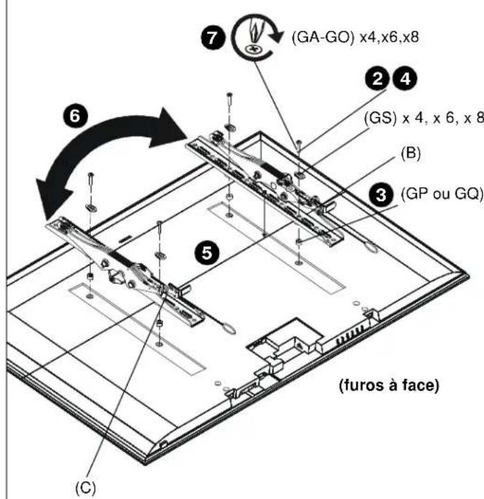 Chief iCMPTM3B02 - INSTALAR A PLACA DE PAREDE NA PAREDE - BETÃO, BLOCO DE BETÃO OU TJOLO - 5
