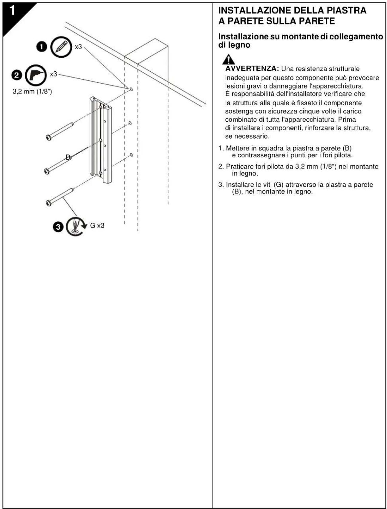 Chief iCSPDA2T02 - Furos de montagem encastrados - 4