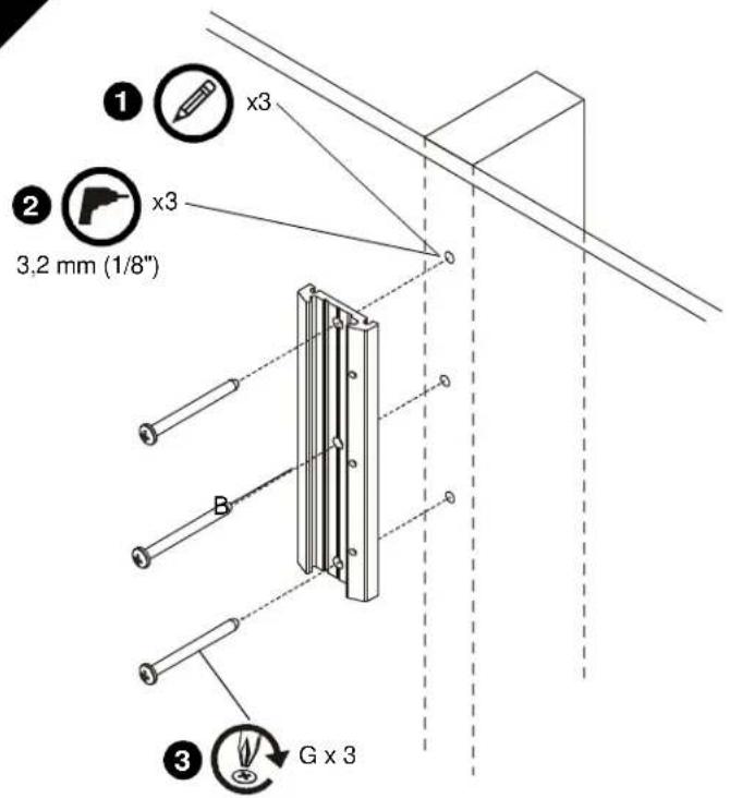 Chief iCSPDA2T02 - Forsakenede monteringshuller - 4