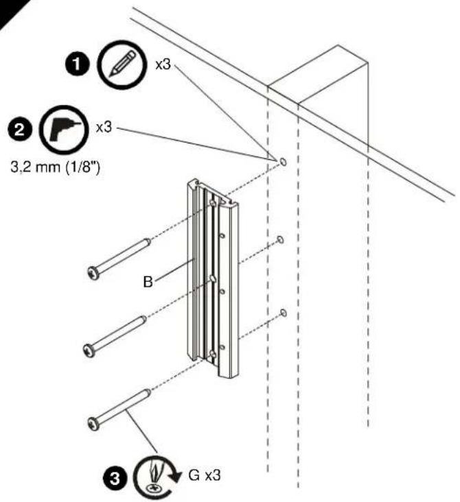 Chief iCSPSA2T02 - Versenkte Montagelöcher - 4