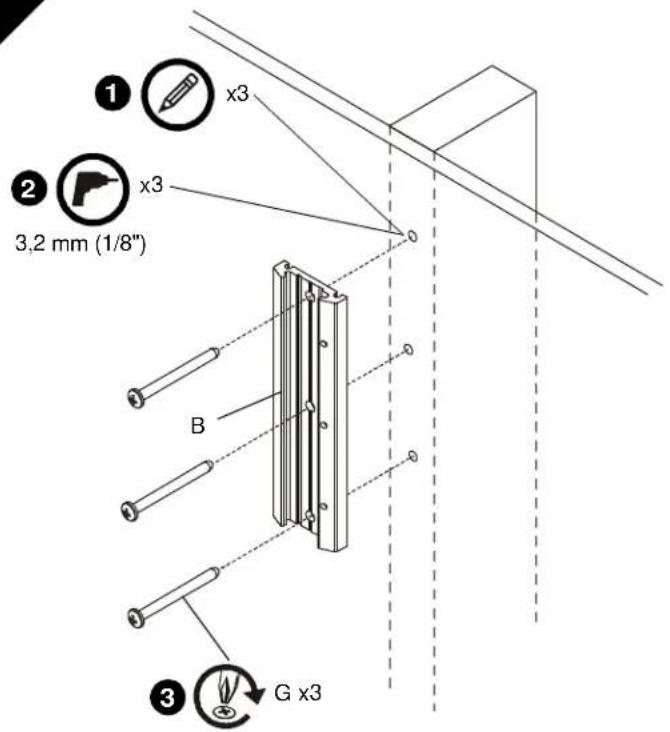 Chief iCSPSA2T02 - Recessed Mounting Holes - 3