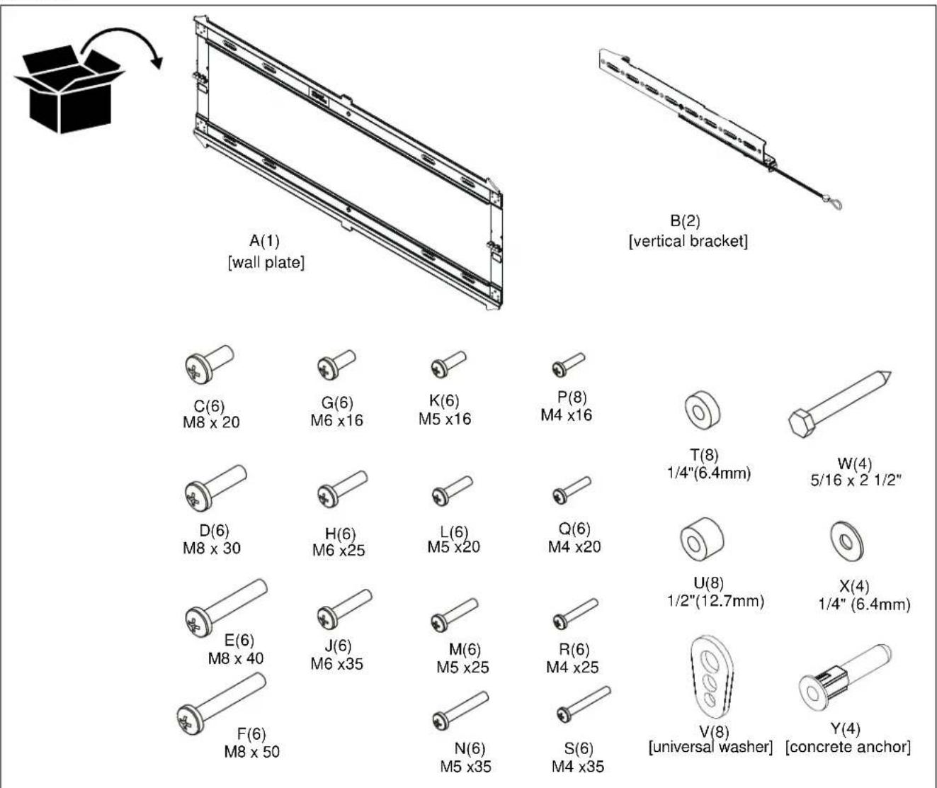 Chief iCXPFM3B02 - PARTS - 1