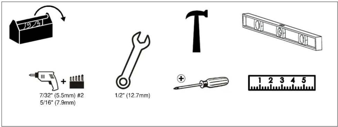 Chief iCXPFM3B02 - TOOLS REQUIRED FOR INSTALLATION - 1