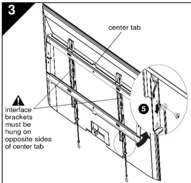 Chief iCXPFM3B02 - INSTALL BRACKETS TO DISPLAY - 4
