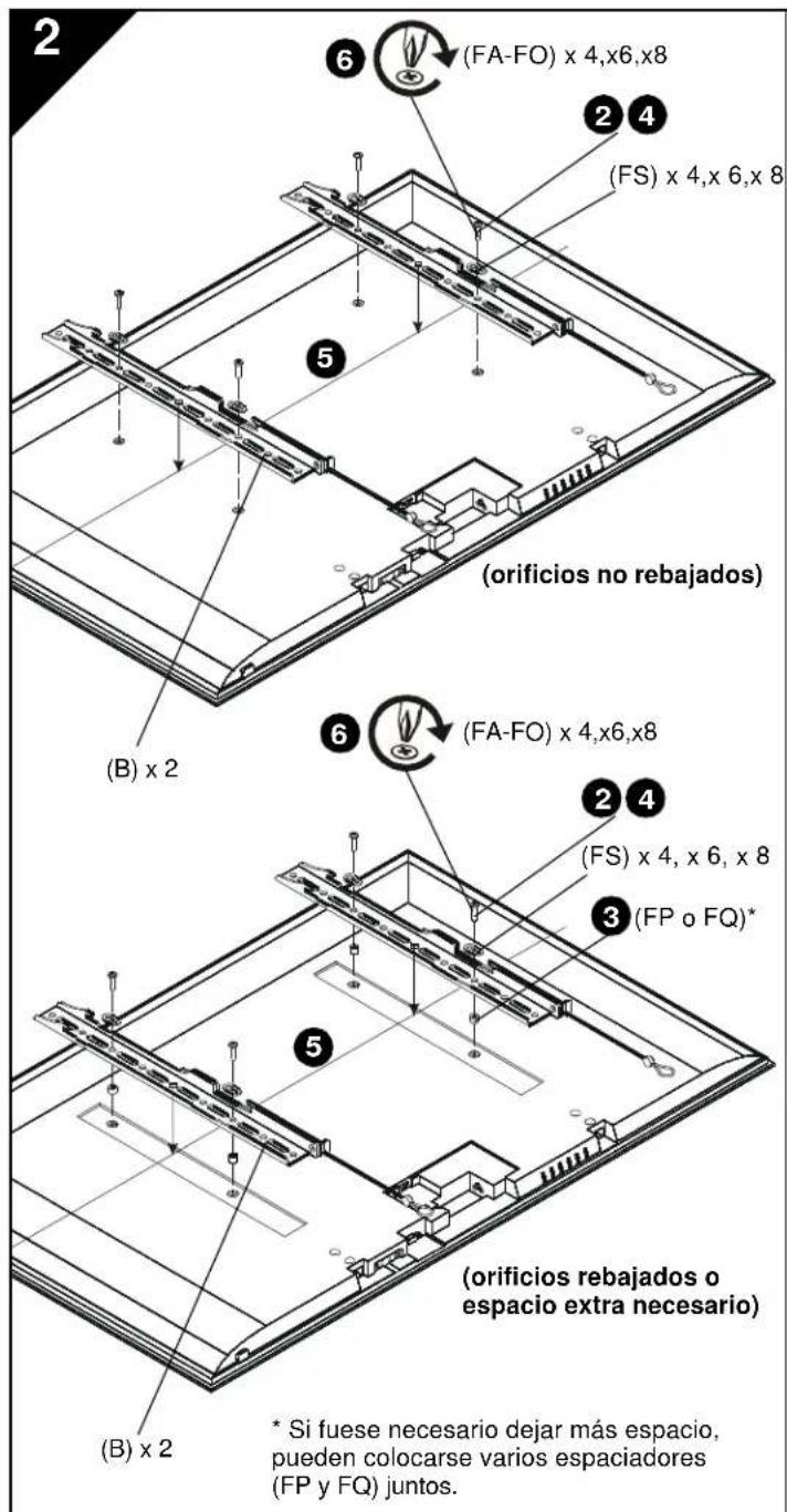 Chief iCXPFM3B02 - INSTALLACION DE LA PLACA DE PARED EN LA PARED: HORMIGON, BLOQUES DE HORMIGON O LADRILLO - 4