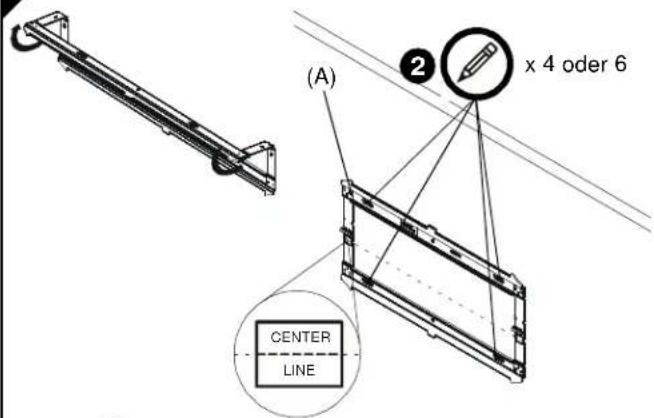 (A) 2 x 4 oder 6 CENTER LINE