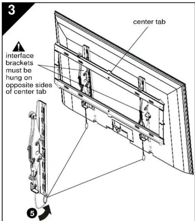 Chief iCXPTM3B02 - INSTALL BRACKETS TO DISPLAY - 4
