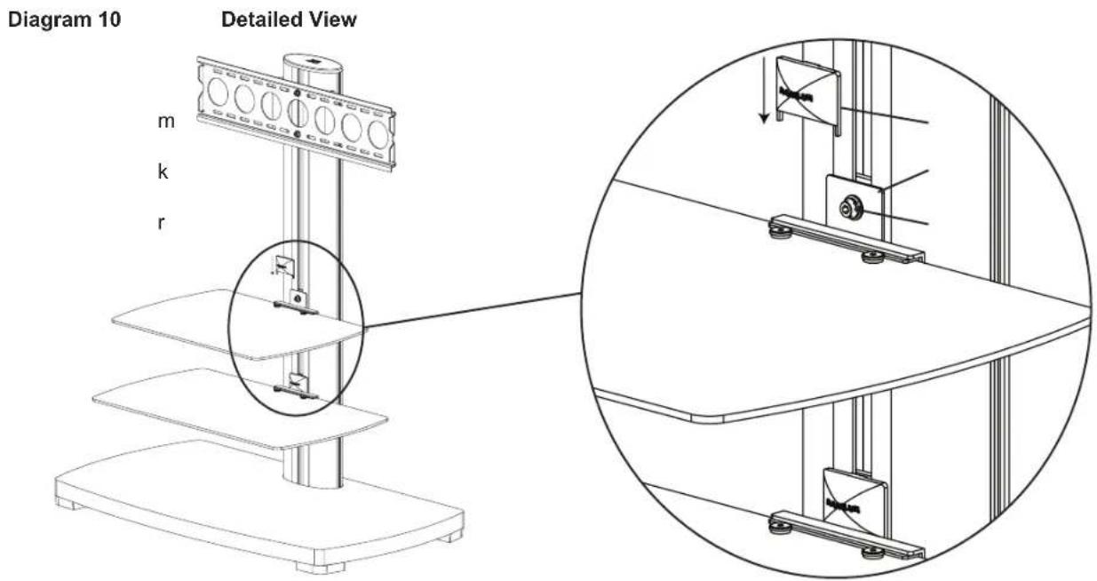 Chief PFFP2B - Step 10: Shelf Bracket Cap - 1