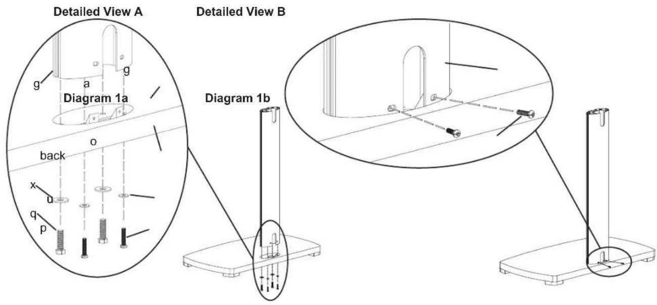 Chief PFFP2B - Step 1: Secure Pillar to Base - 1