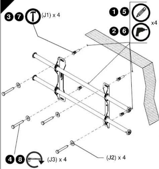 Chief iCLPFM2T03 - Installing to a Concrete Wall - 4
