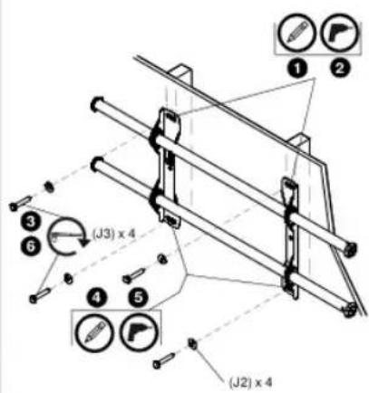 Chief iCMPFM2T03 - Fixation de I'ecran au support mural - 4
