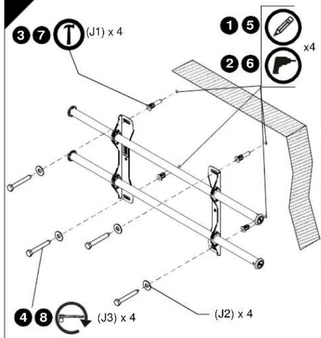 Chief iCMPFM2T03 - Installing to a Concrete Wall - 3