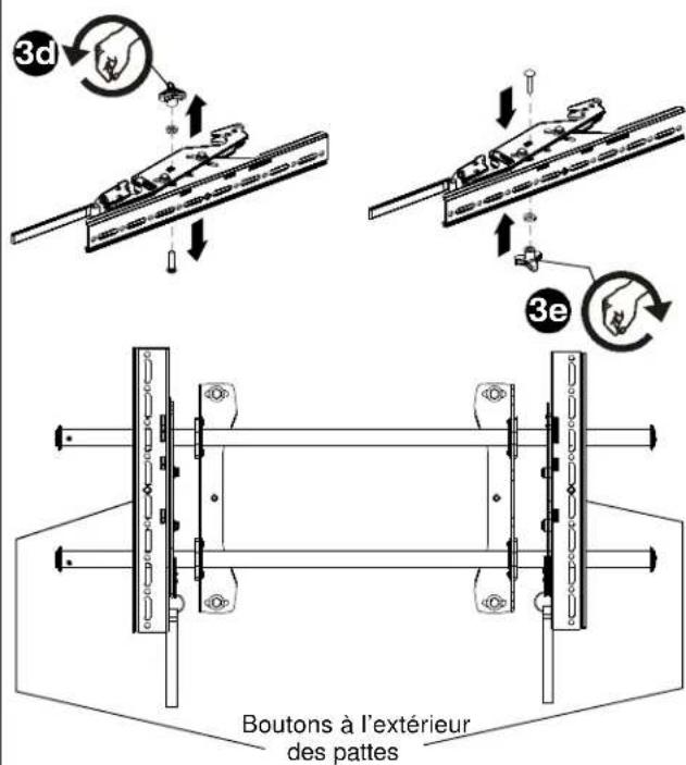 Chief ICMPTM2T03 - Pose des pattes de fixation d'interface sur le télévise - 5
