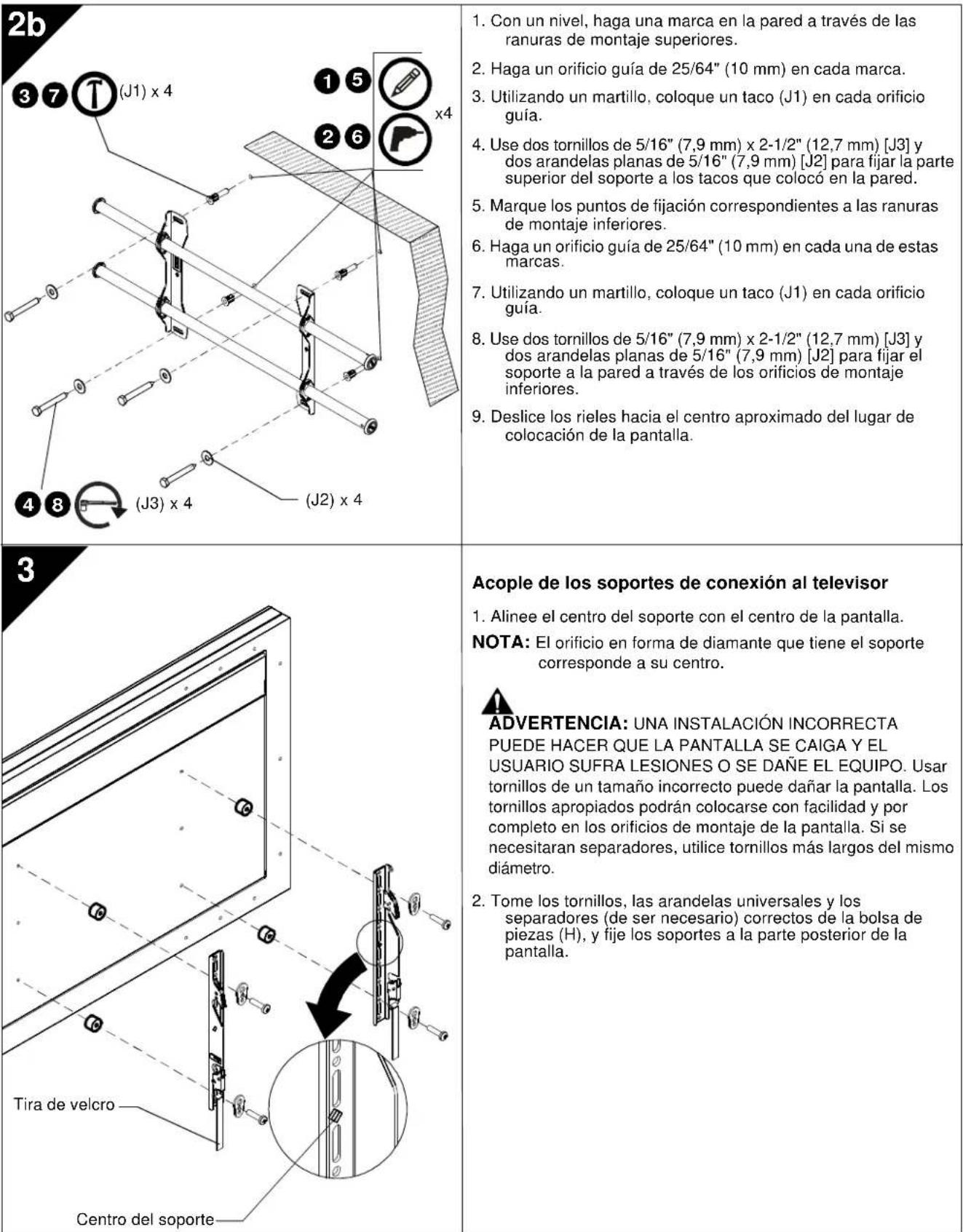Chief ICMPTM2T03 - Instalación en pared de hormigón - 3