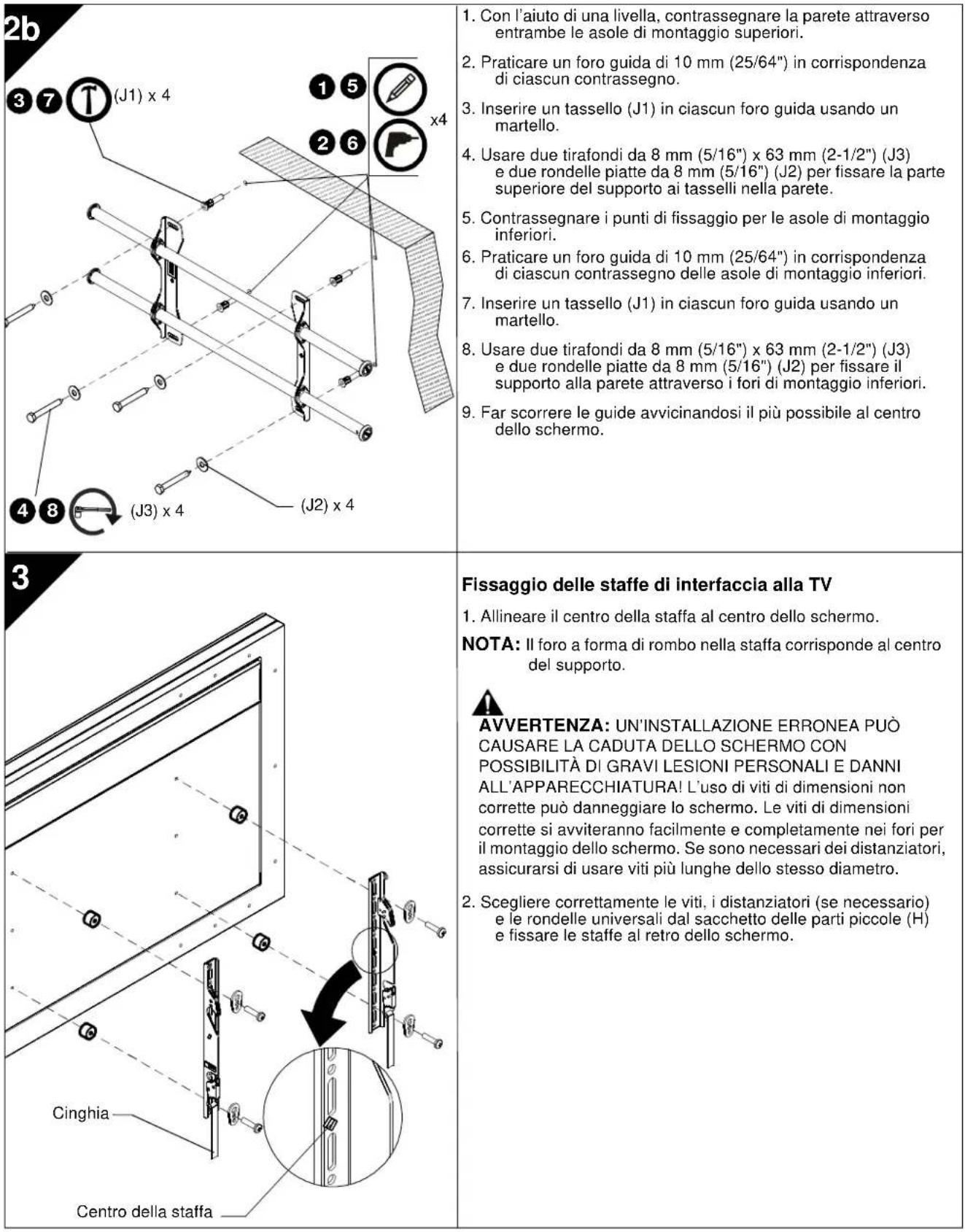 Chief ICMPTM2T03 - Installazione su una parete in calcestruzzo pieno - 1