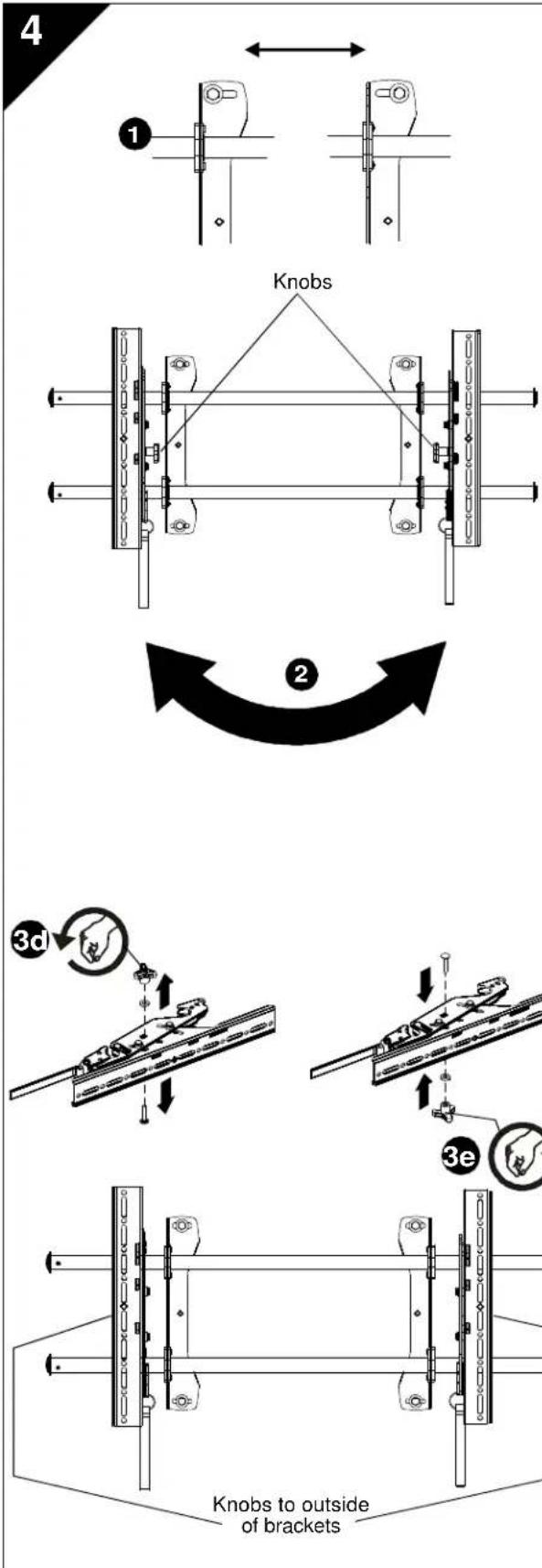 Chief ICMPTM2T03 - Attaching Interface Brackets to TV - 2