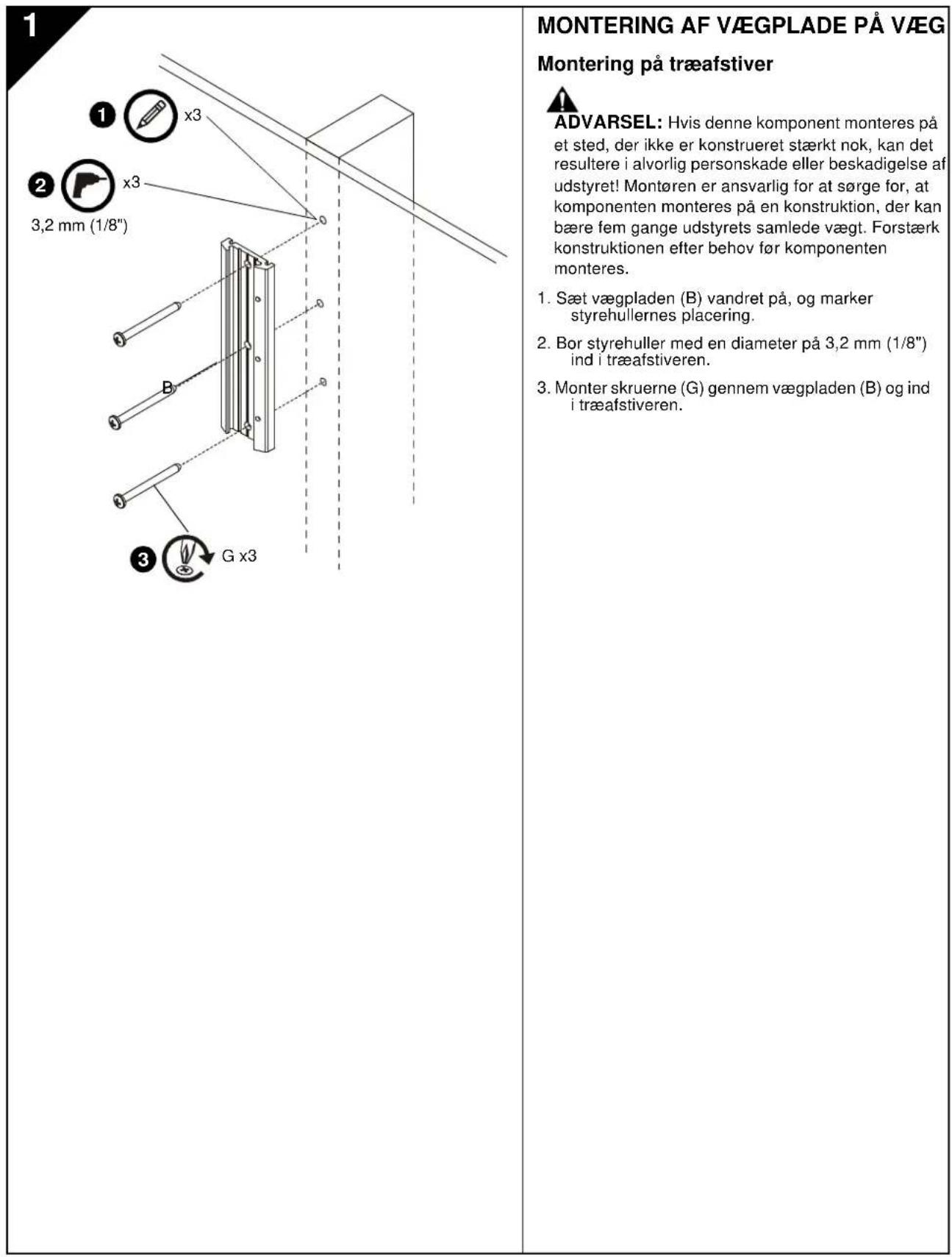 Chief iCSPDA2T03 - ARMCONSTRUCTIE AAN WANDPLAAT BEVESTIGEN - 5