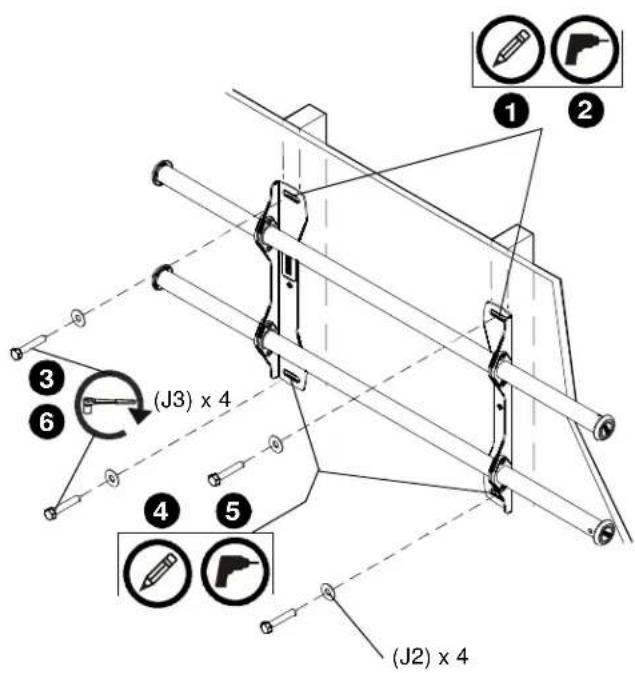 ① ② ③ ④ ⑤ (J3) x 4 (J2) x 4