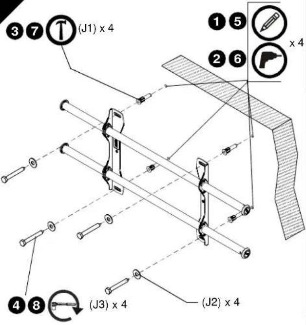 Chief ICXPFM2T03 - Montage an eine Betonwand - 4