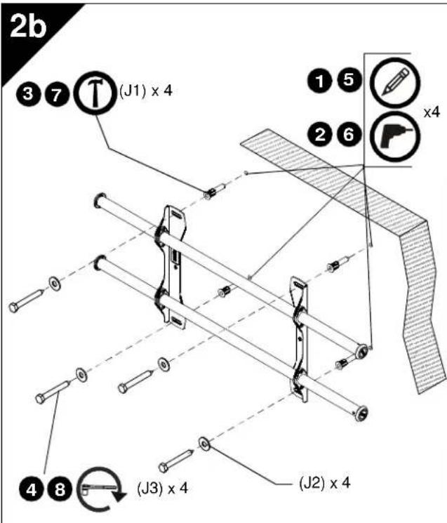 2b ③ ⑦ (J1) x 4 ① ⑤ ② ⑥ x4 ④ ⑧ (J3) x 4 (J2) x 4
