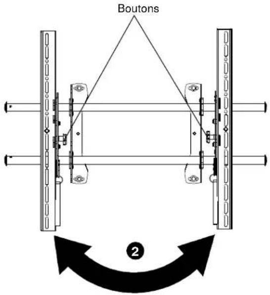 Chief ICXPTM2T03 - Pose des pattes de fixation d'interface sur le téléviseur - 2