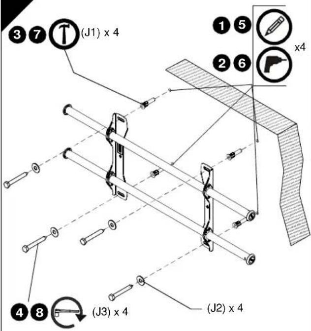 Chief ICXPTM2T03 - Installation pa betongvagg - 4