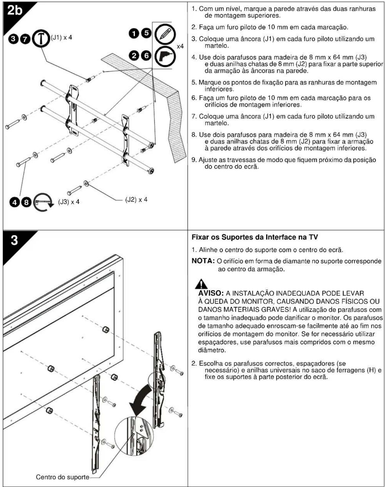 Chief ICXPTM2T03 - Instalar numa Parede de Betao - 4