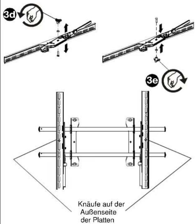Chief ICXPTM2T03 - Befestigen der Anschlussplatten am Fernseher - 4